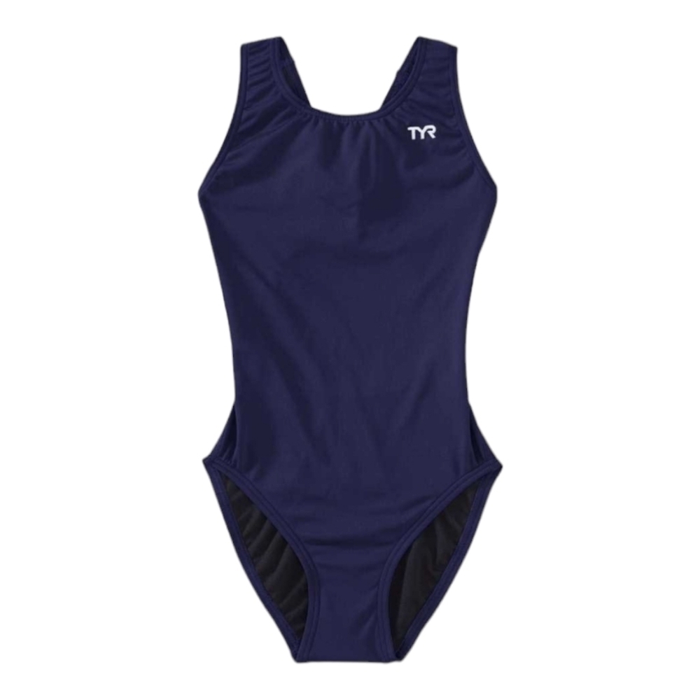 TYR Durafast Navy Elite Maxfit One Piece Swimsuit Size 32 NWOT